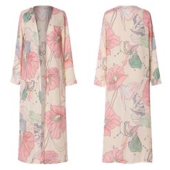 Risque CHANCE Floral Open Kimono Clothing