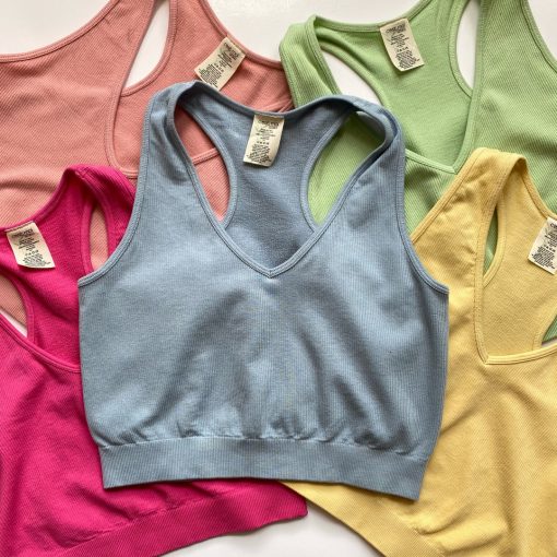 Coast To Coast Bamboo Crop Racerback Tank Clothing