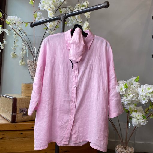 Luna Spring 2022 Collection DARCEY 3/4 Sleeve Linen Shirt