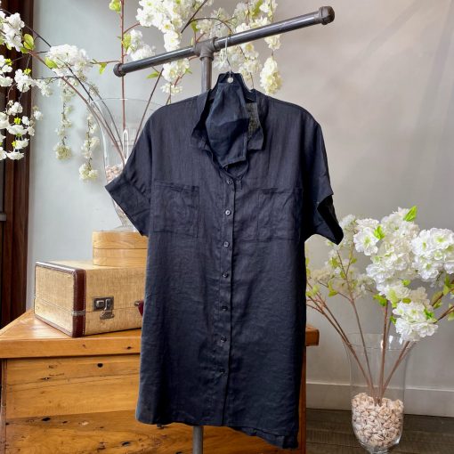 Luna Spring 2022 Collection DAKOTA Short Sleeve Linen Shirt