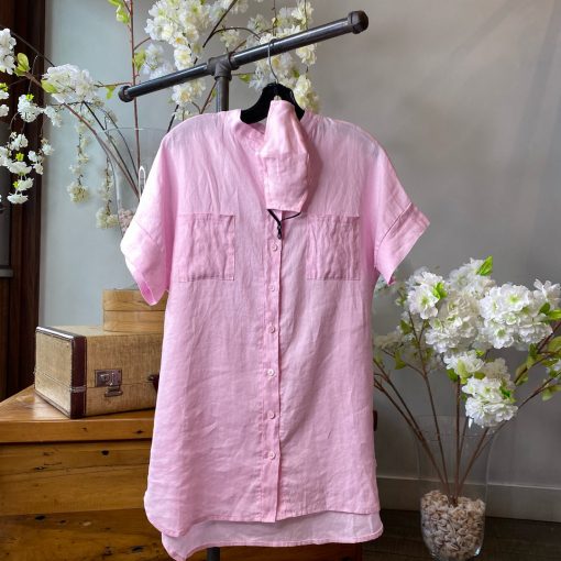 Luna Spring 2022 Collection DAKOTA Short Sleeve Linen Shirt