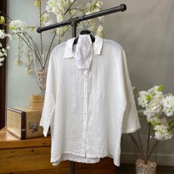 Luna Spring 2022 Collection DARCEY 3/4 Sleeve Linen Shirt