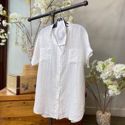 Luna Spring 2022 Collection DAKOTA Short Sleeve Linen Shirt