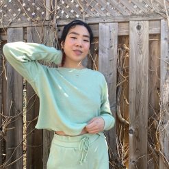 Coast To Coast ZURI Waffle Long Sleeve Crop Top