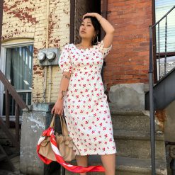 Risque Clothing FAUSTA Cherry Print Dress