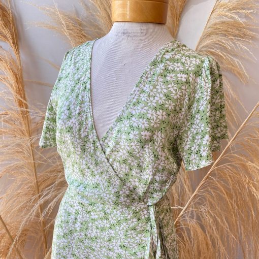 Risque Spring 2022 Collection AURA Midi Wrap Dress