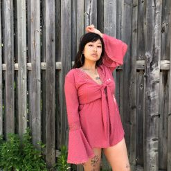 Risque JEWEL Tie Front Romper