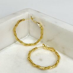 Risque TWISTED HOOP Earrings