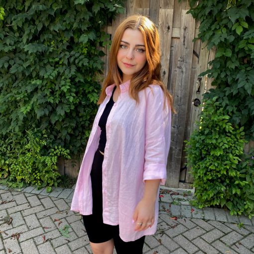 Luna Spring 2022 Collection DARCEY 3/4 Sleeve Linen Shirt