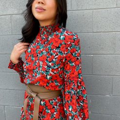 Risque TUSCANY Long Sleeve Floral Dress