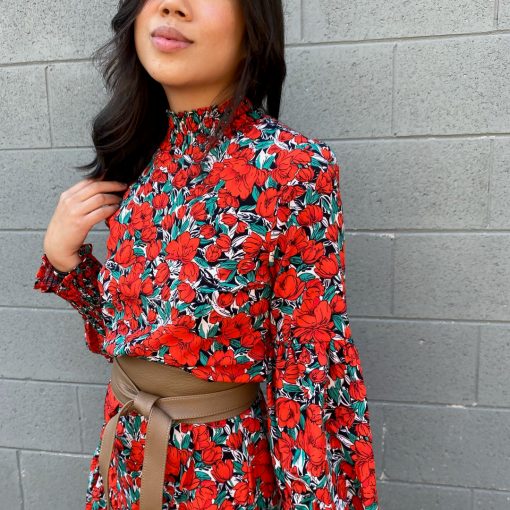 Risque TUSCANY Long Sleeve Floral Dress