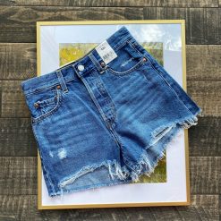 LEVI'S Ribcage Distressed Shorts Spring 2022 Collection