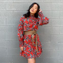 Risque TUSCANY Long Sleeve Floral Dress