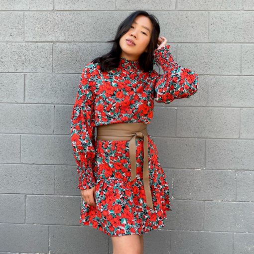 Risque TUSCANY Long Sleeve Floral Dress