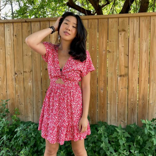Risque NAPA Floral Mini Dress Clothing