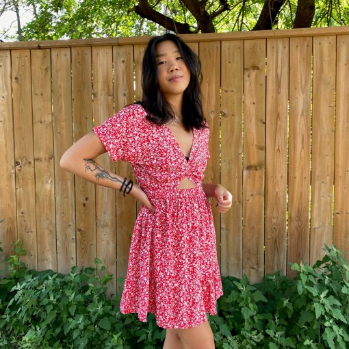 Risque NAPA Floral Mini Dress Clothing