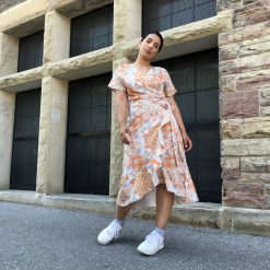 Luna MAE Paisley Wrap Dress Clothing