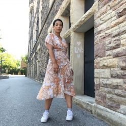 Luna MAE Paisley Wrap Dress Clothing