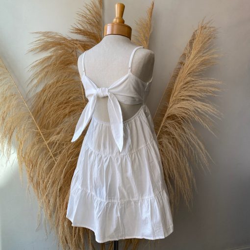 Risque SUVI Tiered Ruffle Mini Dress
