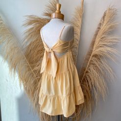 Risque SUVI Tiered Ruffle Mini Dress
