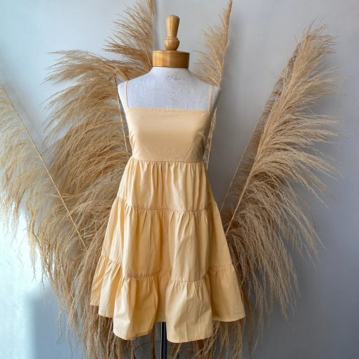 Risque SUVI Tiered Ruffle Mini Dress