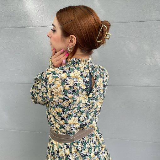 Risque TUSCANY Long Sleeve Floral Dress
