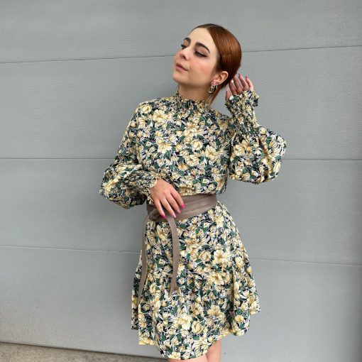 Risque TUSCANY Long Sleeve Floral Dress