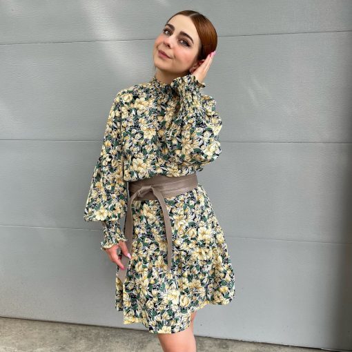 Risque TUSCANY Long Sleeve Floral Dress