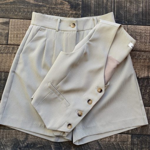 Risque LOU Herringbone Shorts
