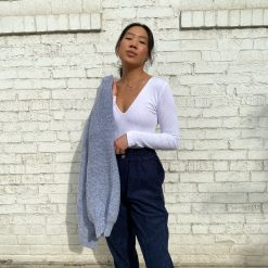 Coast To Coast JOI Ribbed Deep V-Neck Top