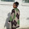 Risque FAY Fuzzy Jacquard Cardigan