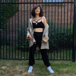 Coast To Coast Bamboo Cross Front Bralette Clothing