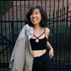 Coast To Coast Bamboo Cross Front Bralette Clothing