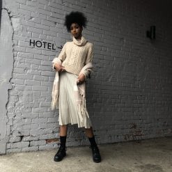 Risque ADORA Pleated Midi Skirt Clothing