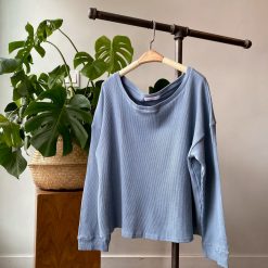 Risqué Clothing SERENA Waffle Scoop Neck Top