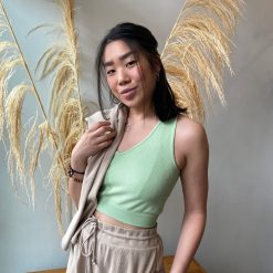 Coast To Coast Bamboo Crop Racerback Tank Clothing