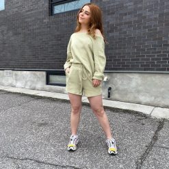 Luna Clothing SERENA Waffle Shorts