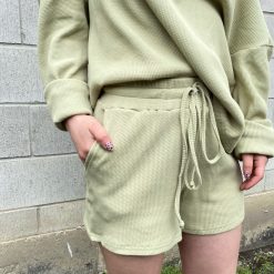 Luna Clothing SERENA Waffle Shorts