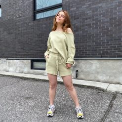 Luna Clothing SERENA Waffle Shorts