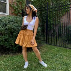 Risque DAISY Ruffle Mini Skirt