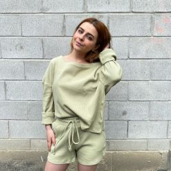 Luna Clothing SERENA Waffle Shorts