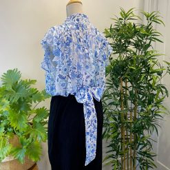 Risque LANO Floral Ruffe Sleeve Top Clothing