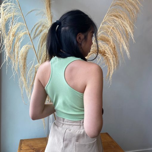 Coast To Coast Bamboo Crop Racerback Tank Clothing