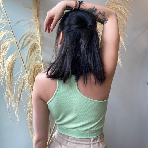Coast To Coast Bamboo Crop Racerback Tank Clothing