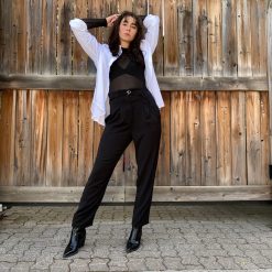 Risque AXELLE Belted High Waist Pant Clothing