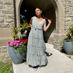 Risque BREEZE Ruffle Maxi Dress Clothing