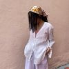 Luna Spring 2022 Collection VANESSA V Neck Linen Shirt