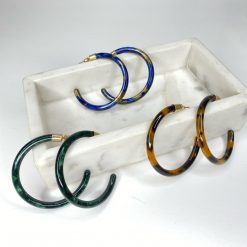Risque Accessories TORTOISE Resin Hoops