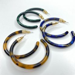 Risque Accessories TORTOISE Resin Hoops