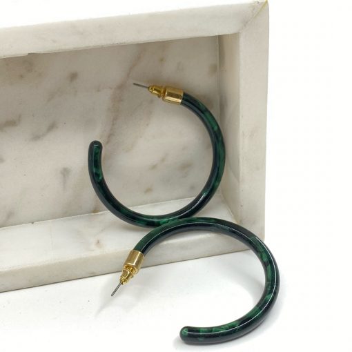 Risque Accessories TORTOISE Resin Hoops